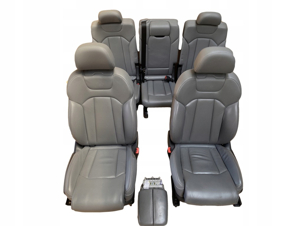 фото №2, Audi q7 4m sline кожа сиденья заднее сиденье 7 местная