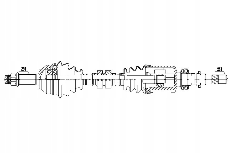фото №13, Приводной вал приводная nissan qashqai 1.6 07-13 /правая/