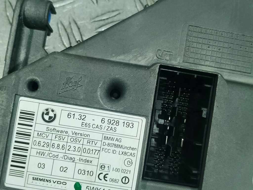 фото №6, Замок зажигания иммобилайзер ключ бортовой компьютер bmw e65 61326928193 3.5 v8