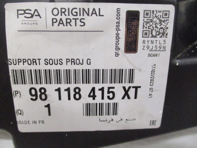 фото №11, Citroen jumpy spacetourer направляющая pod фара левый