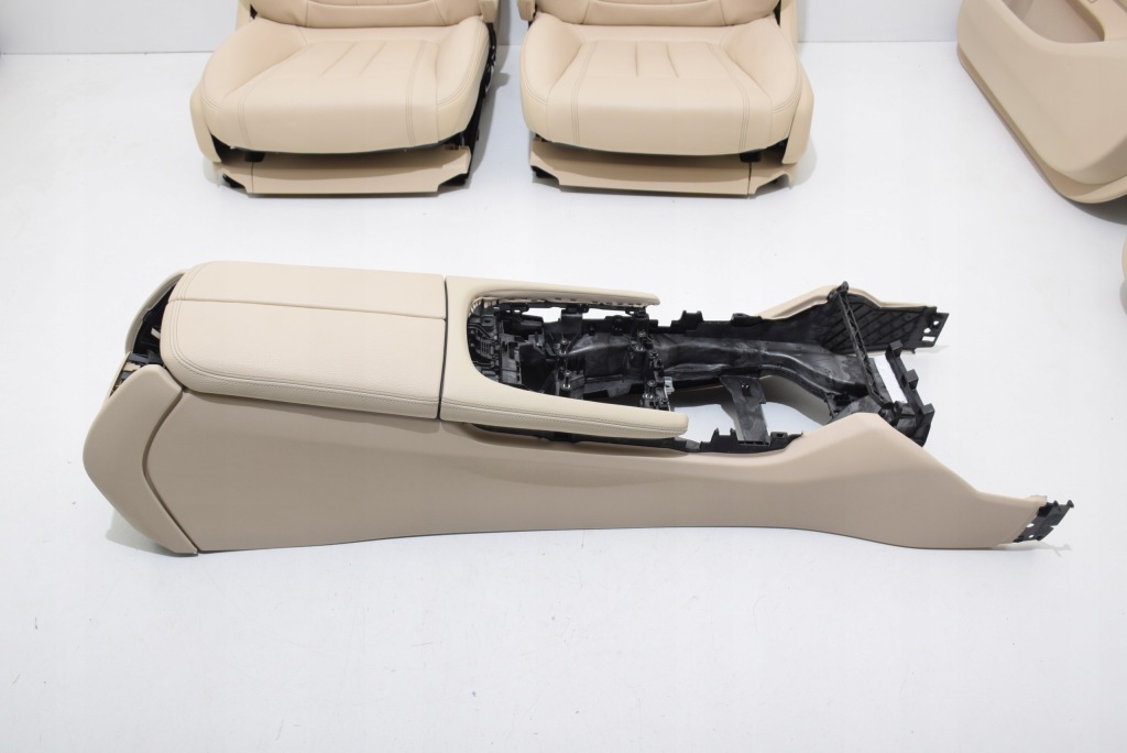 фото №12, Bmw 7 g12 g11 сиденья заднее сиденье обшивки туннель lccy кожа dakota canberra бежевый