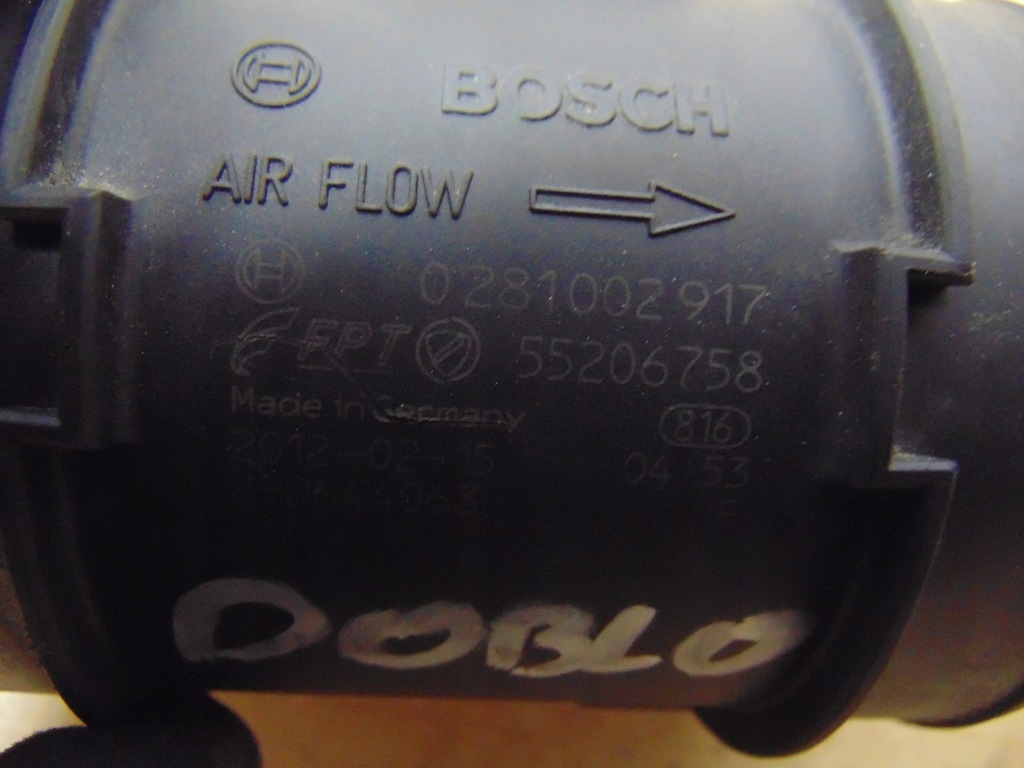 фото №7, Витратомір повітря opel combo d fiat doblo ii 1.3 jtd 55206758