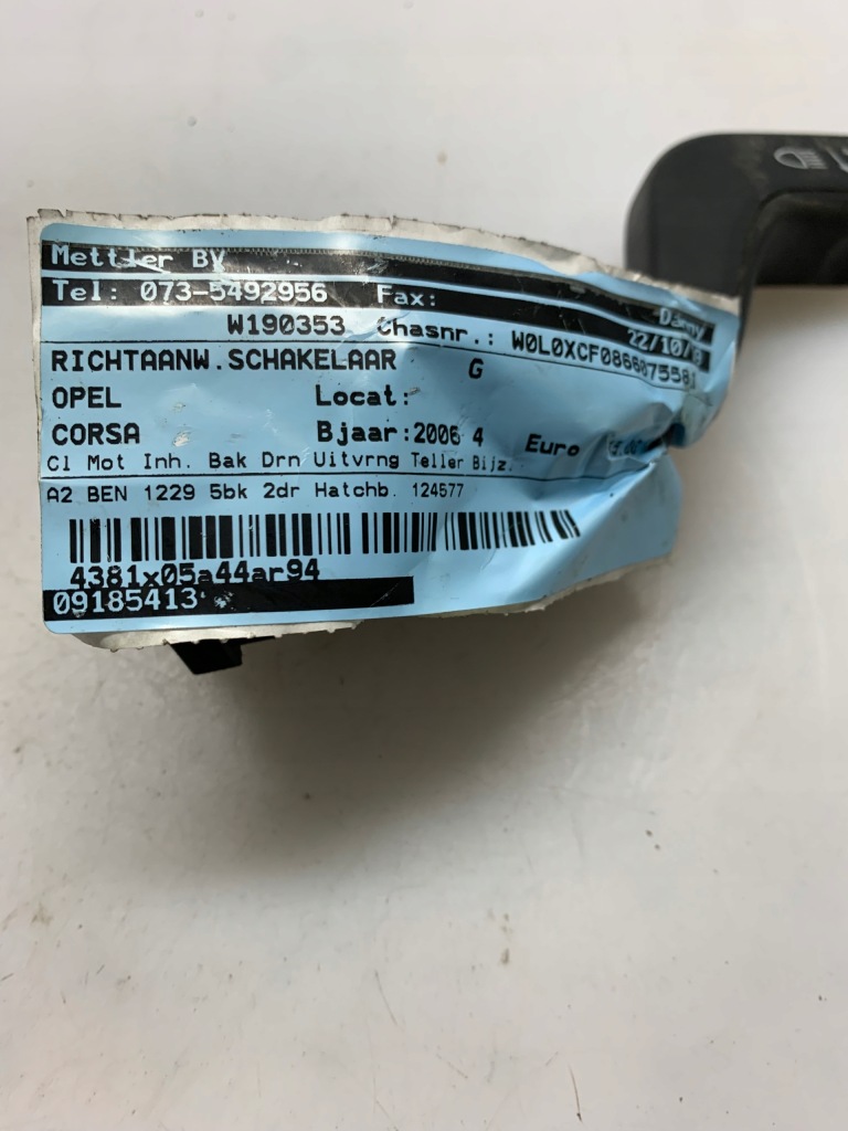 фото №4, Переключатель дворник opel оригинальный номер 12268700