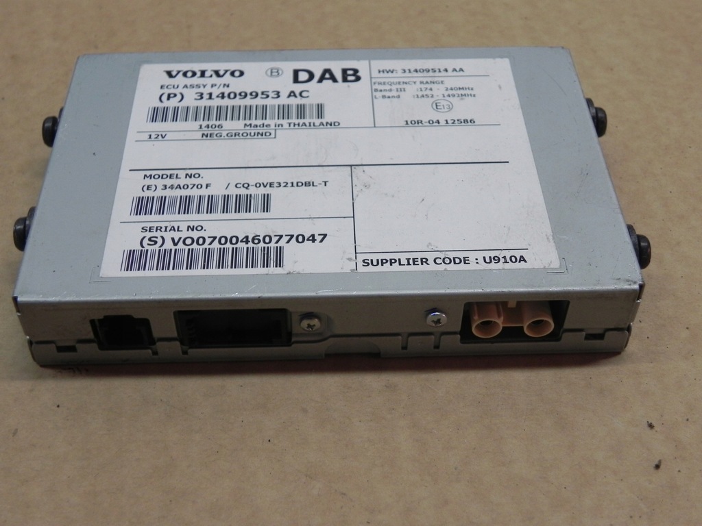 фото №2, Volvo v40 ii тюнер модуль радіо dab 31409953
