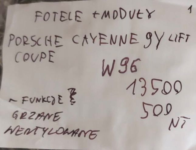 фото №16, Idealne сиденья + модули porsche cayenne 9y lift coupe 1