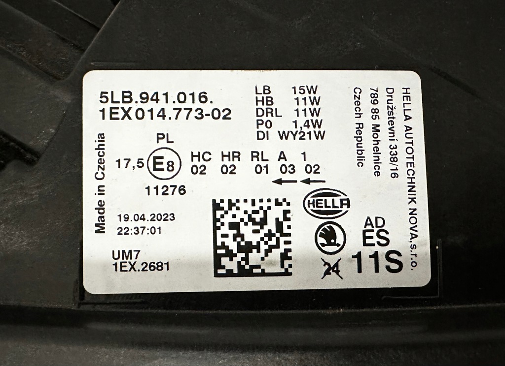 фото №5, Skoda enyaq 5lb941016 лампа full led crystal eu org