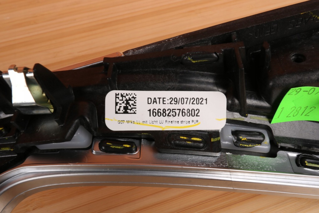 фото №7, Bmw x7 g07 накладки dekor туннель среднего консоли fineline коричневый 6825768