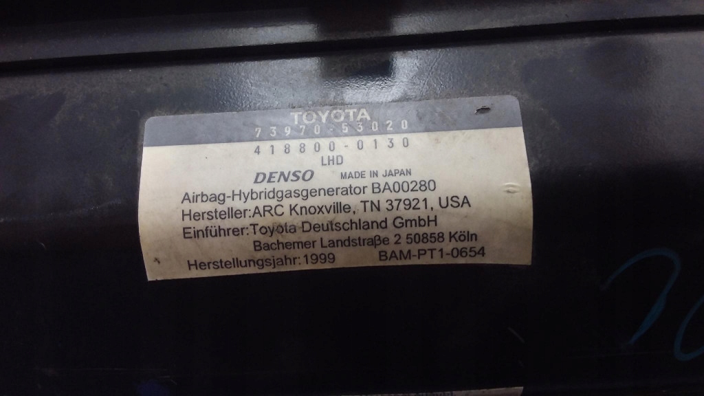 фото №6, Lexus is 200 i подушка подушка безпеки пасажира 73970-53020 418800-0130