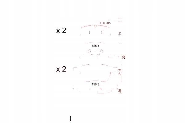 фото №1, Zimmermann тормозные колодки тормозные alfa romeo 159 05-