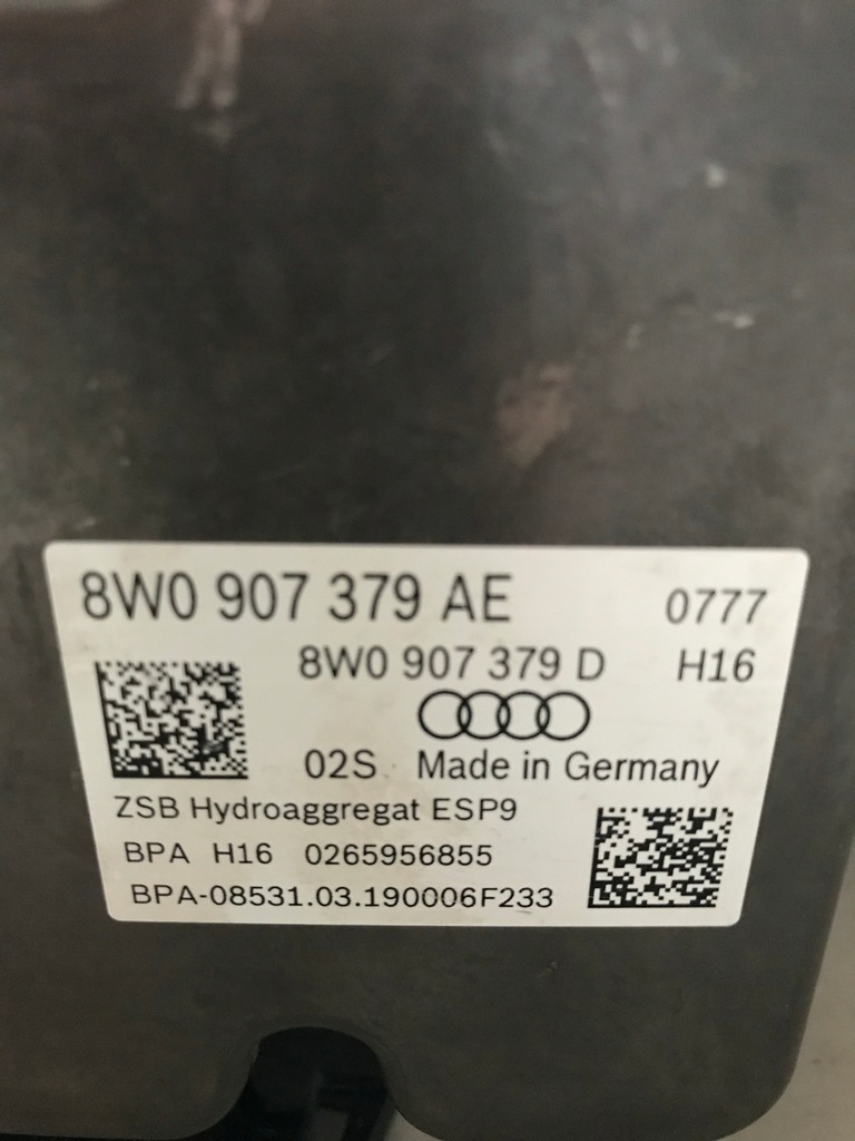 фото №5, Насос abs audi a4 b9 a5 8w premium acc dopis