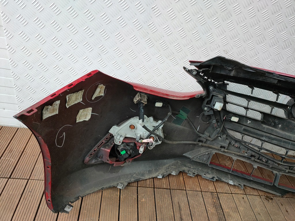 фото №11, Mazda 3 bm 13-16 бампер передній решітка радіатора омивач ґрати протитуманна фара pdc 41v