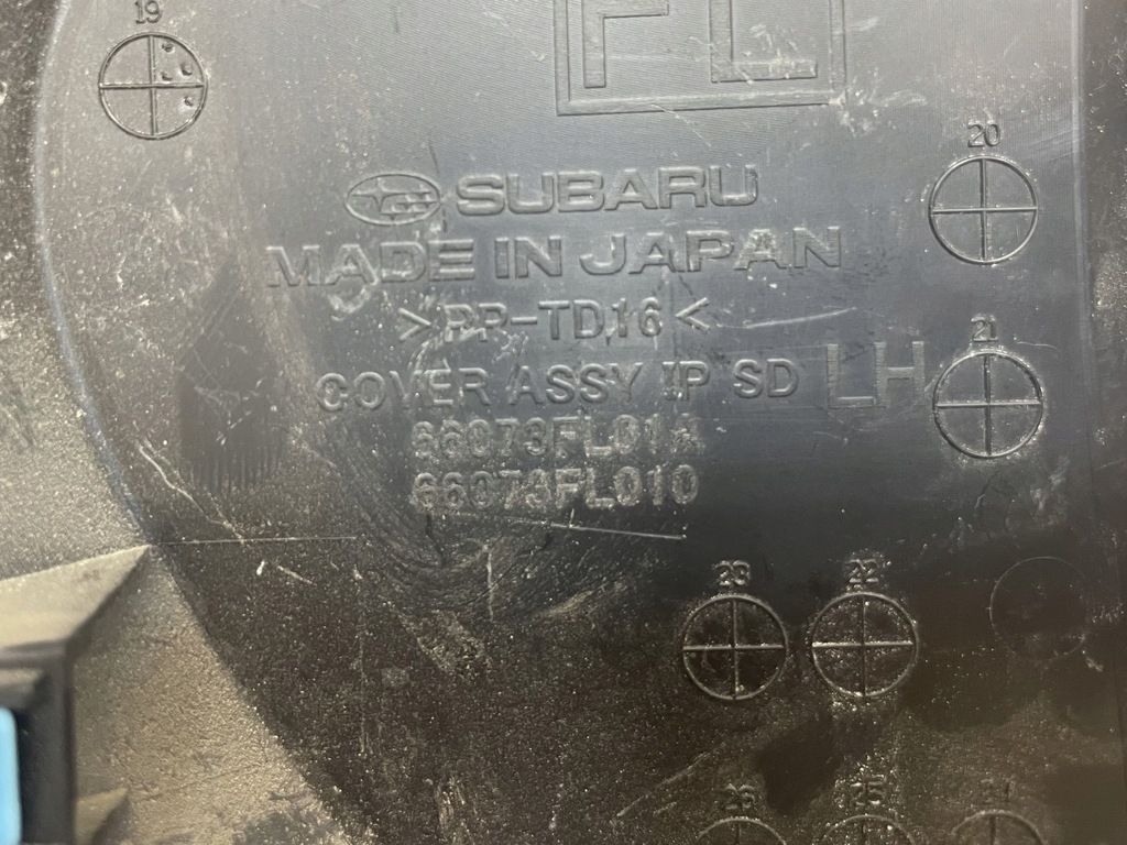 фото №10, Subaru crosstrek 17-22 заглушка панели левая 66073fl01a usa