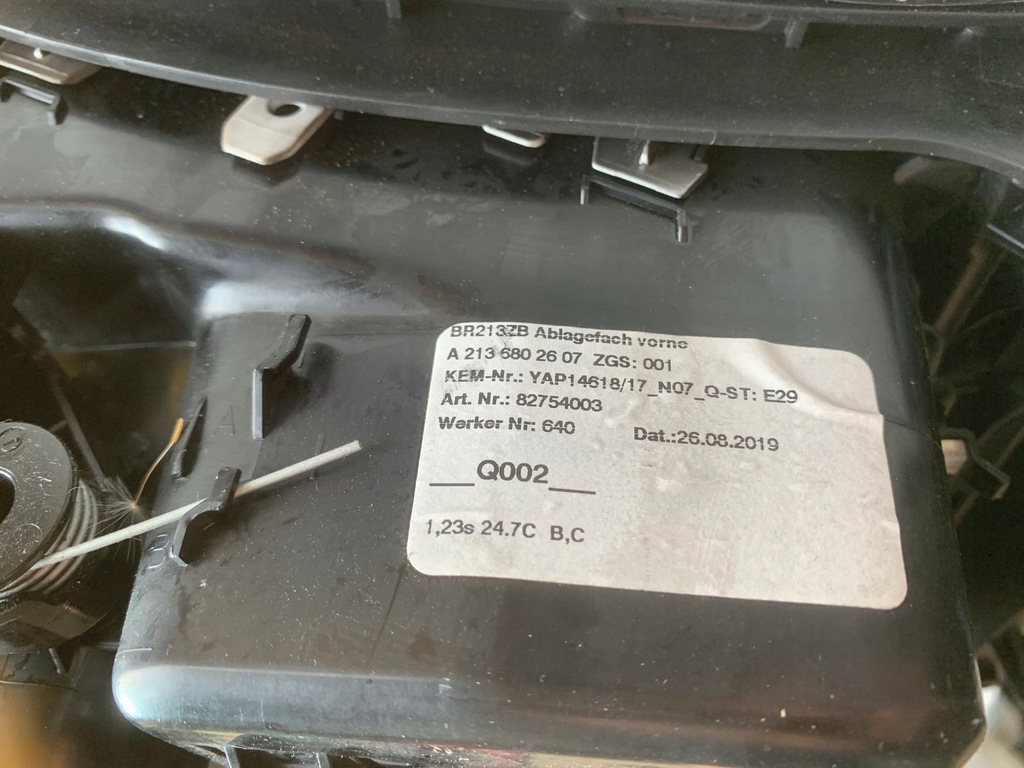 фото №7, Панель средний mercedes e-klasa w213 a2136801600