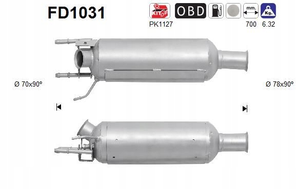фото №2, Фильтр частиц твердых fap dpf fd1031 as citroen