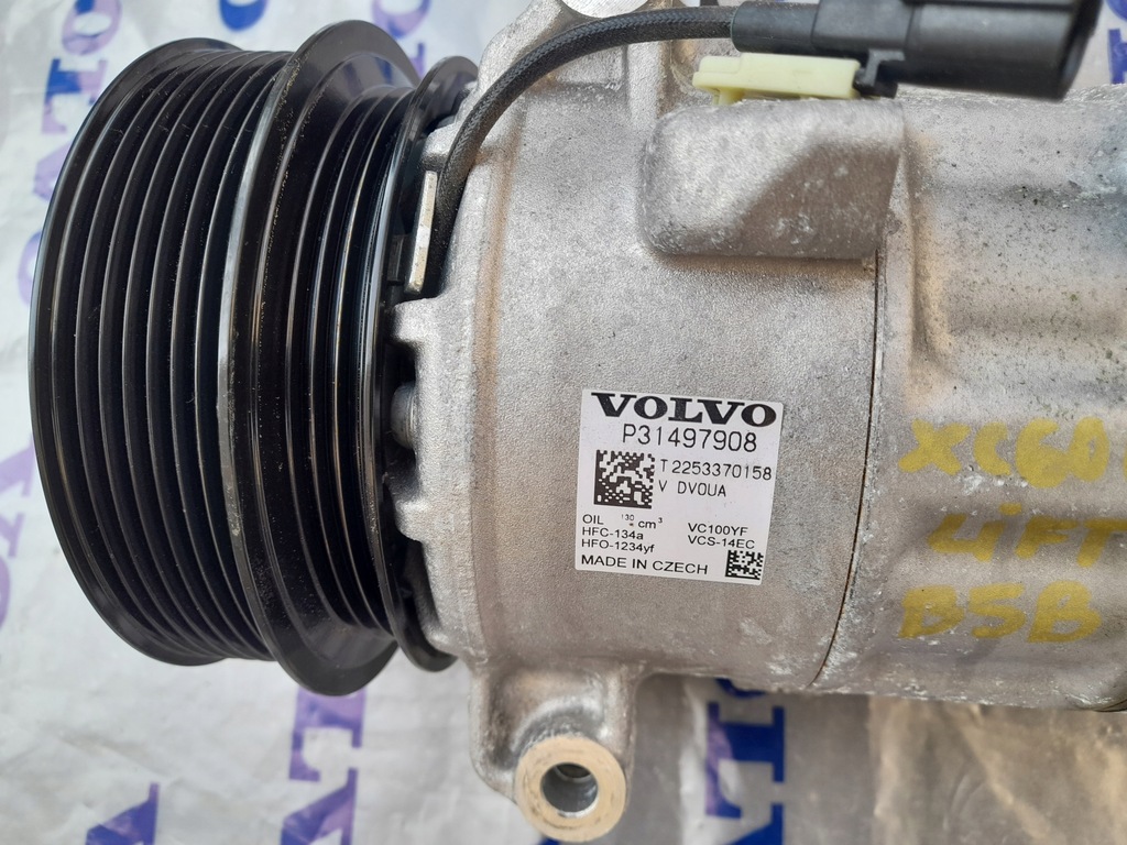 фото №6, Компрессор кондиционера 31497908 volvo xc60 ii 2022r 2.0 b5b ,2.0 b4d w-wa