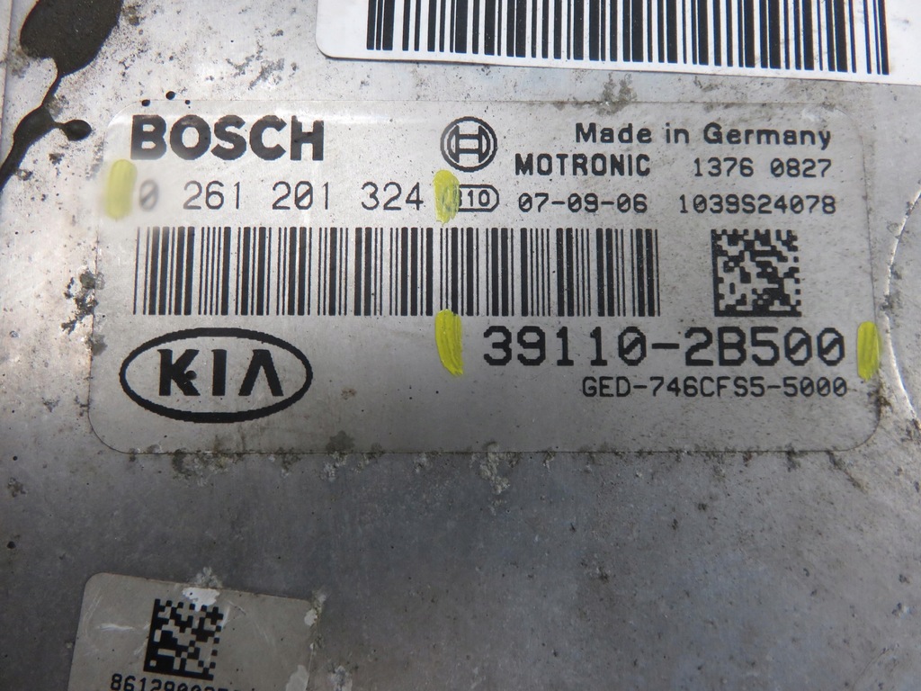 фото №6, Блок керування kia ceed i 1.6 391102b500 0261201324