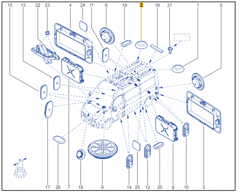 фото №4, Оригінальний номер renault заглушка дах renault master iii