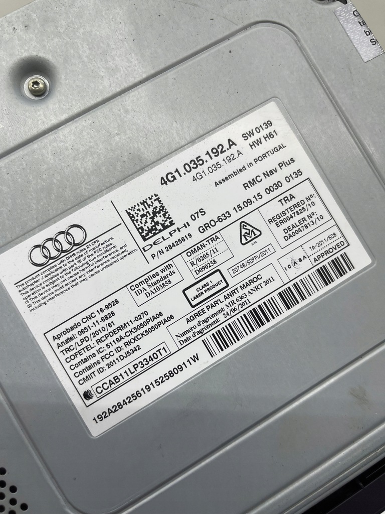 фото №14, Audi a6 a7 c7 модуль зчитувач блок мультимедіа navi mmi навігації легальний