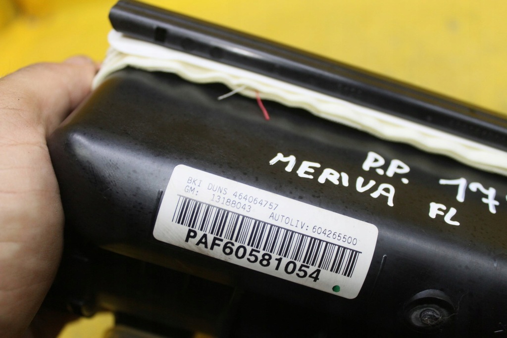 фото №6, Подушка пассажира подушка безопасности meriva a fl 13188043
