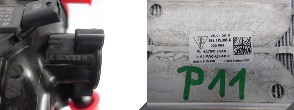 фото №12, Porsche 911 992 turbo 19- інтеркулер радіатор