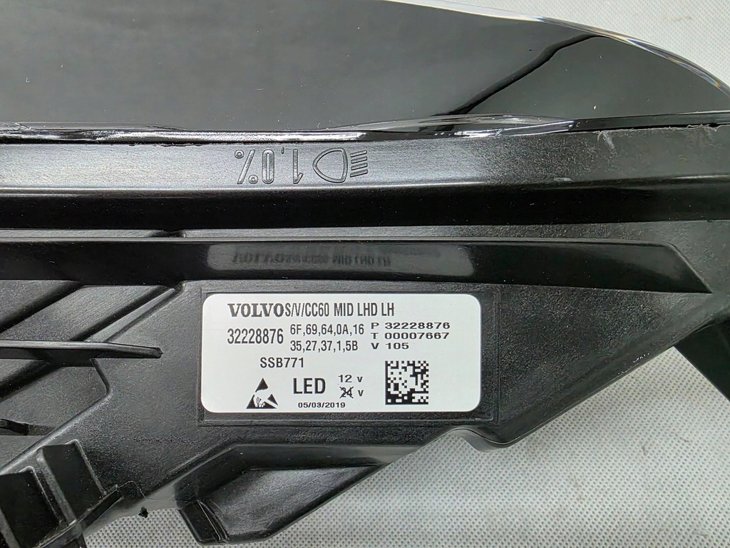 фото №10, Volvo s60 iii 2017+ лампа перед левая full led mid usa ameryka 32228876