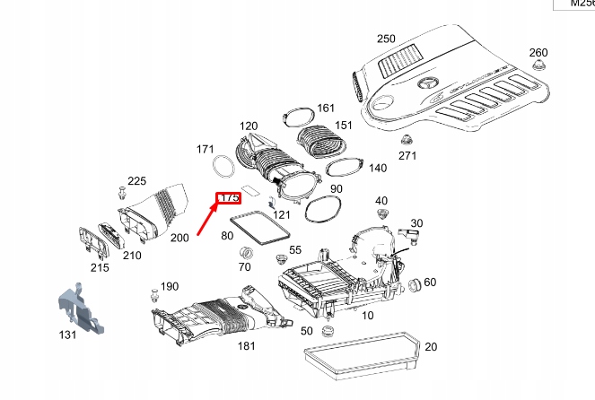 Купить Mercedes-benz gle w167 clean air line information label a0008179006