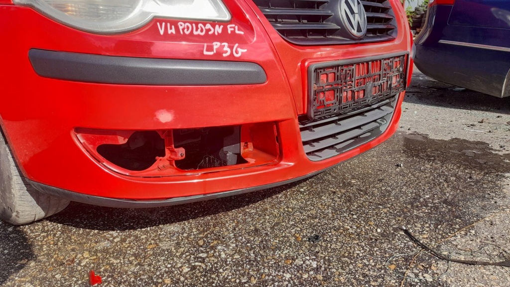 фото №6, Бампер передній vw polo 9n iv 4 lift 2005 lp3g