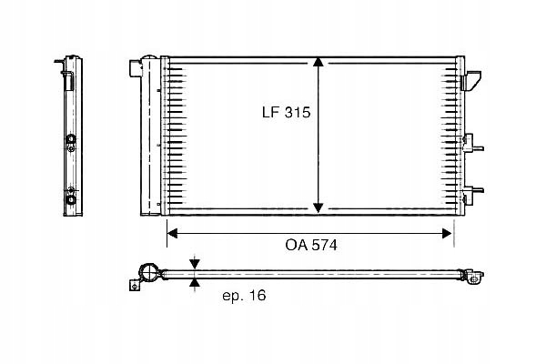 фото №2, Конденсатор кондиционера fiat scudo 07- valeo
