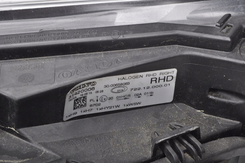 фото №9, Volvo v40 ii лампа правая передняя 31420006 ксенон