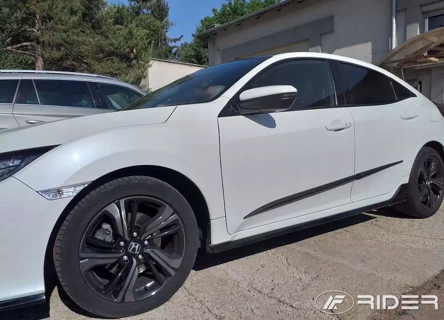 фото №6, Honda civic 2017- накладки боковой