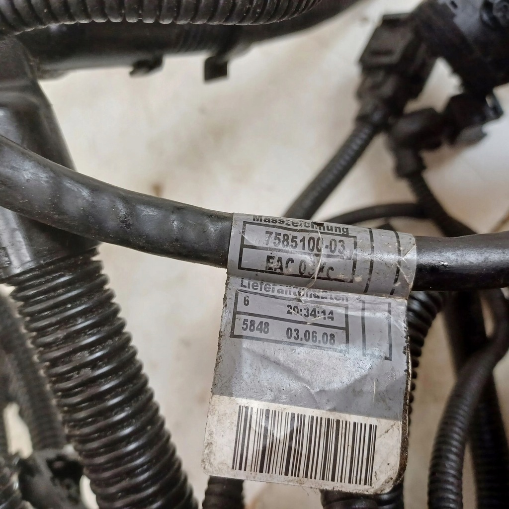 фото №13, 2008 bmw 7 f01 f02 f03 f04 жгут двигателя 7585100