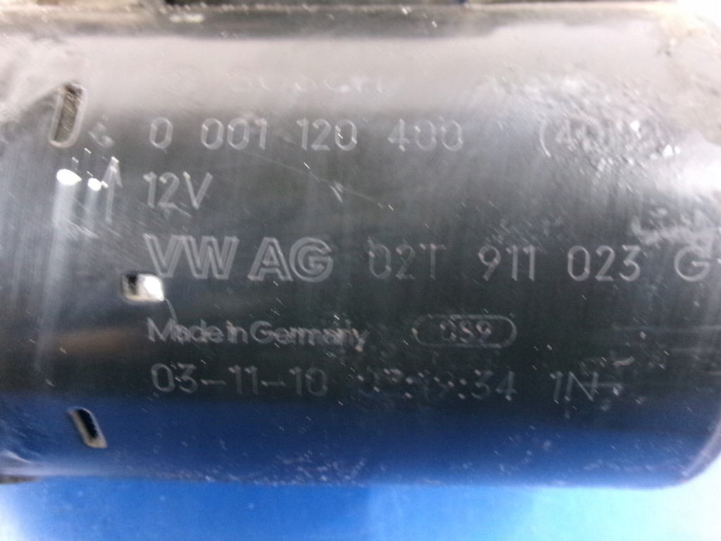 фото №6, Skoda fabia 1.4 стартер 02t911023g bosch проверенный