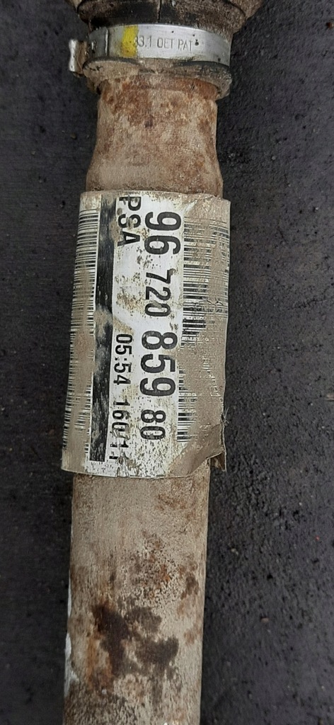 фото №5, Приводной вал левая короткий 1.6thp 200km citroen ds4 9672085980