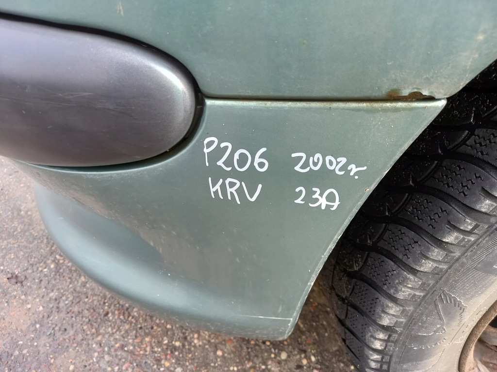 фото №8, Peugeot 206 бампер перед передний krv