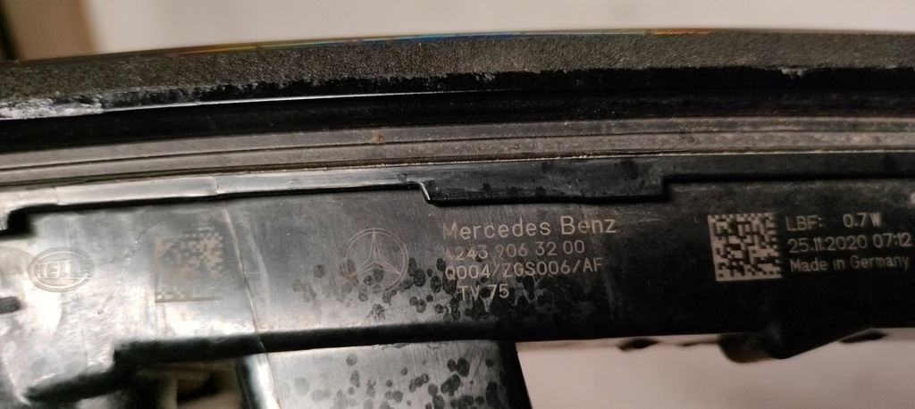 фото №7, Лампа накладка перед led mercedes eqa w243 h243