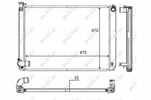 фото №3, Nrf 58604 радіатор, система охолодження двигуна