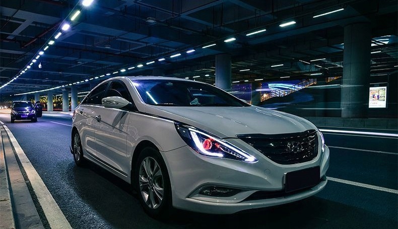 фото №9, Фары автомобильные led монтаж dla hyundai sonata 2011-2014 refit лампы передние