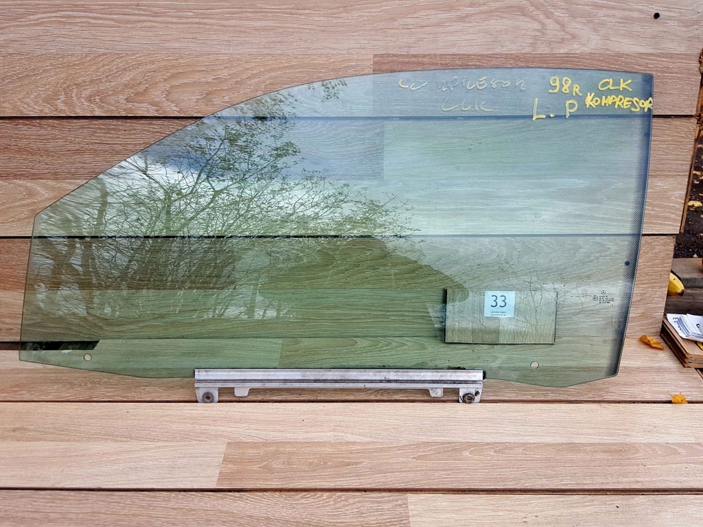 фото №1, Скло бічна ліва передня mercedes clk компресор 1998r.