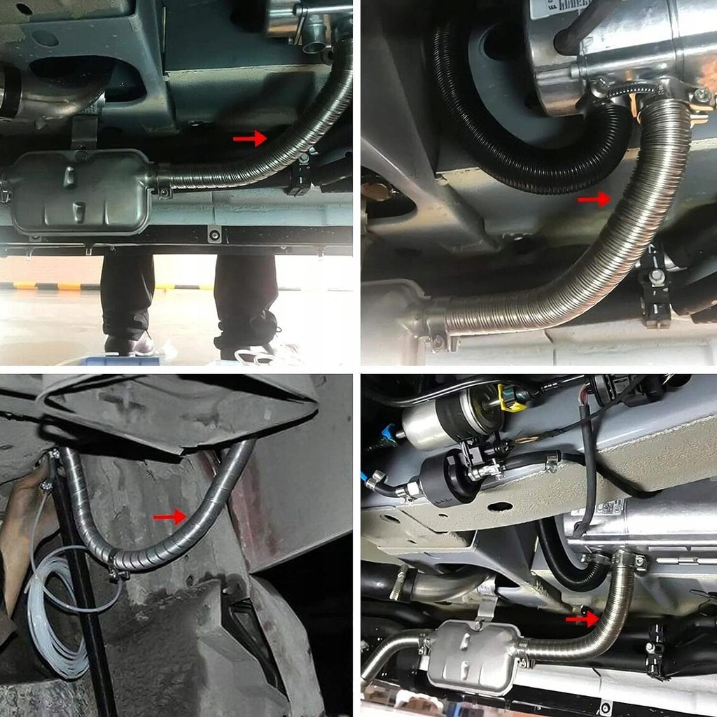 фото №7, Труба вихлопна вихлопних газів обігріву стояночного гасник сталь нержавіюча 60cm