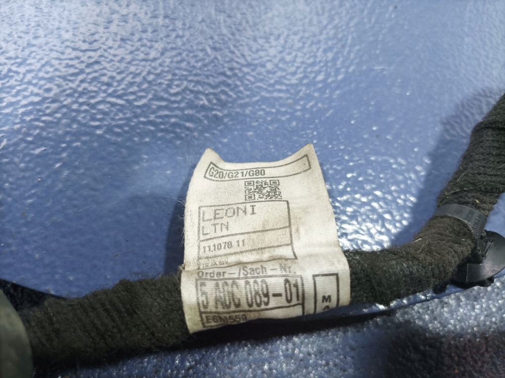 фото №5, Bmw 3 g20 g21 m3 g80 жгут электропроводка дверь задняя правая 5a0c089
