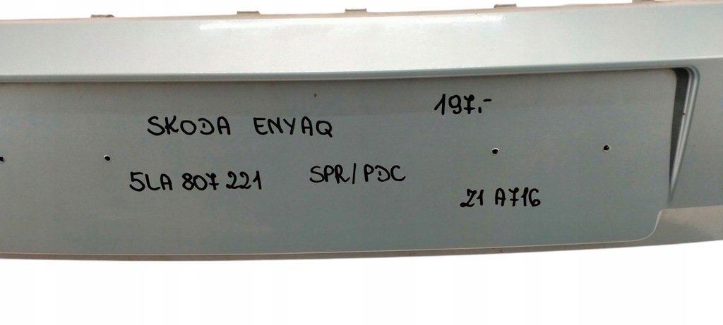 фото №6, 5la807221 skoda enyaq iv 2020- бампер передний перед