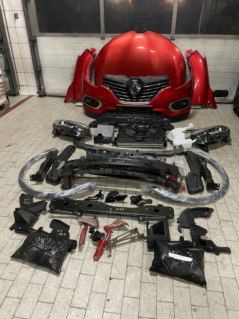 фото №6, Перед бампер лампи капот крила радіатор renault kadjar tennp w колір