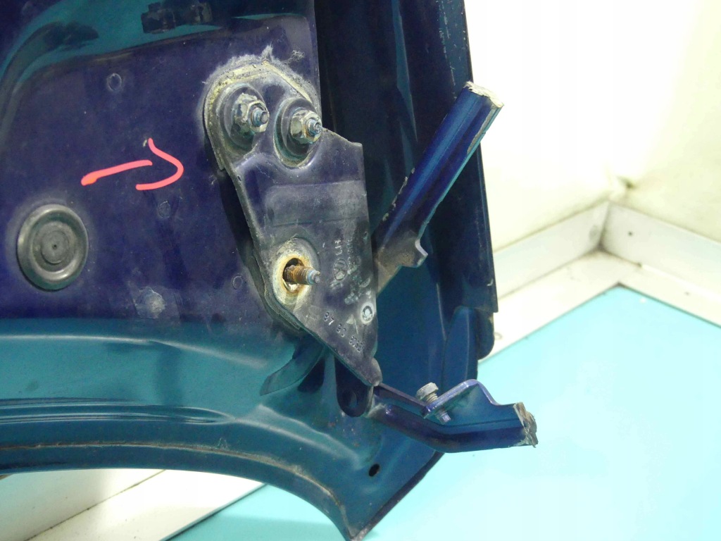 фото №11, Капот передняя vw touareg i 7l granatowy