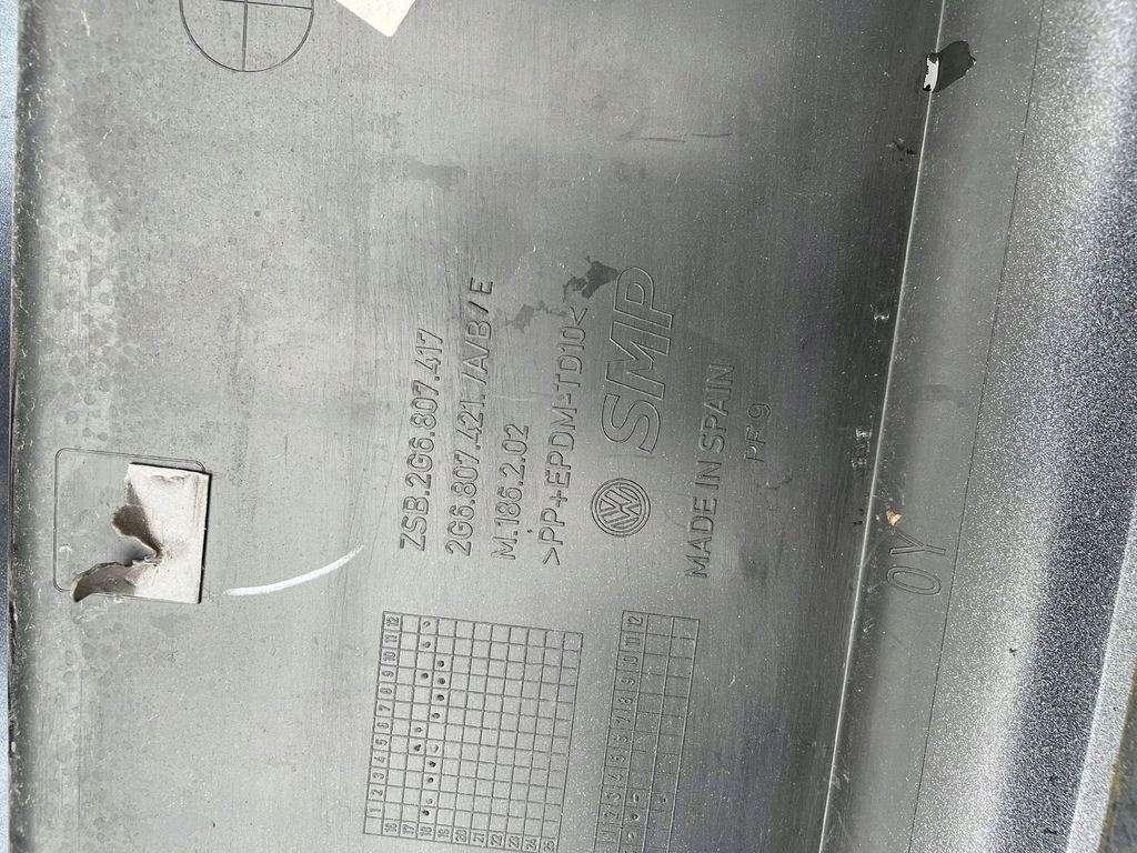 фото №9, Vw polo vi 6 бампер задняя задний 2g6807421a