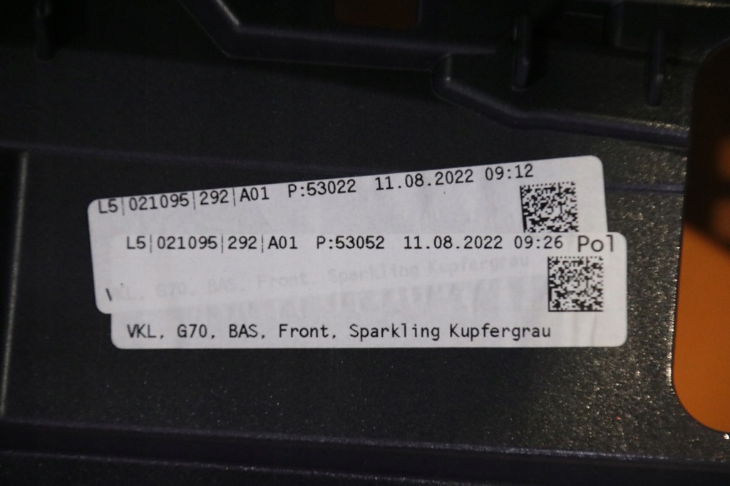 фото №10, Bmw 7 g70 i7 бампер перед передний цвет c55