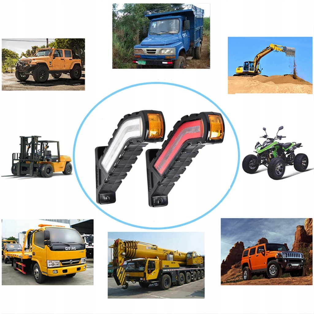 Фара габаритна led 12-24v задні перед ip68 динамічний поворотник 2szt Київ