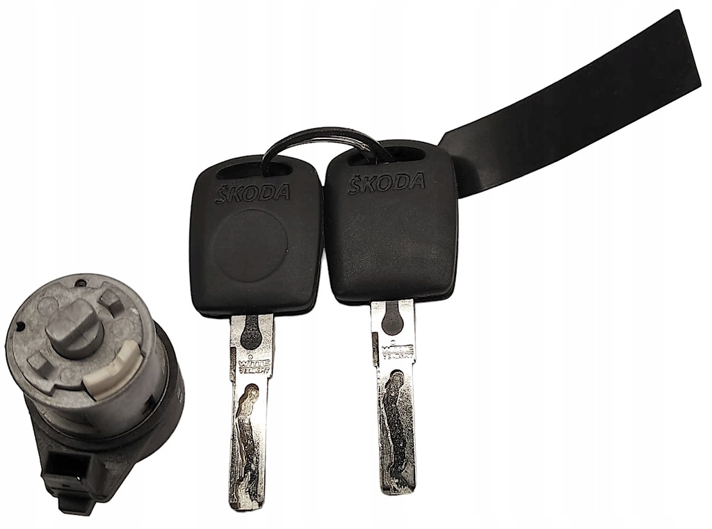 фото №8, Nowa замок зажигания вкладыш do замка зажигания + 2 ключи skoda fabia i octavia