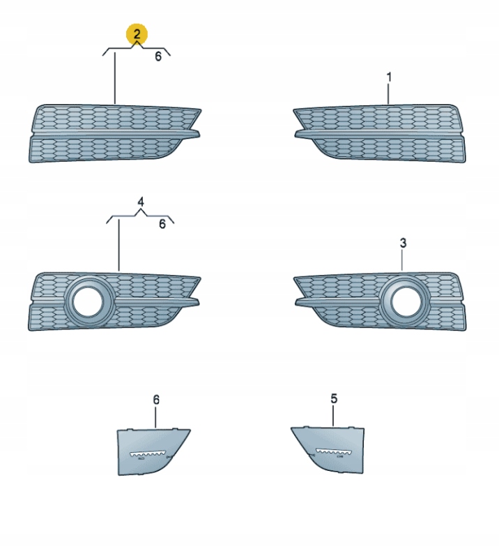 фото №9, Audi a7 4g передня частина бампер правий сторона решітка 4g8807648f9b9