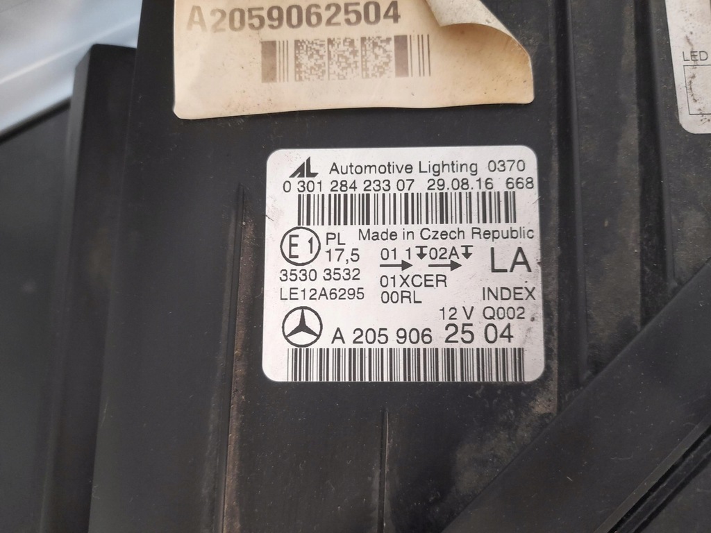 фото №6, Лампа передня ліва mercedes c-klasa w205