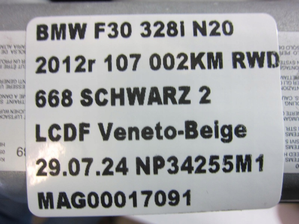 фото №10, Bmw f30 f34 f36 usa подушка пасажира колінна подушка безпеки 9228653 72129228653